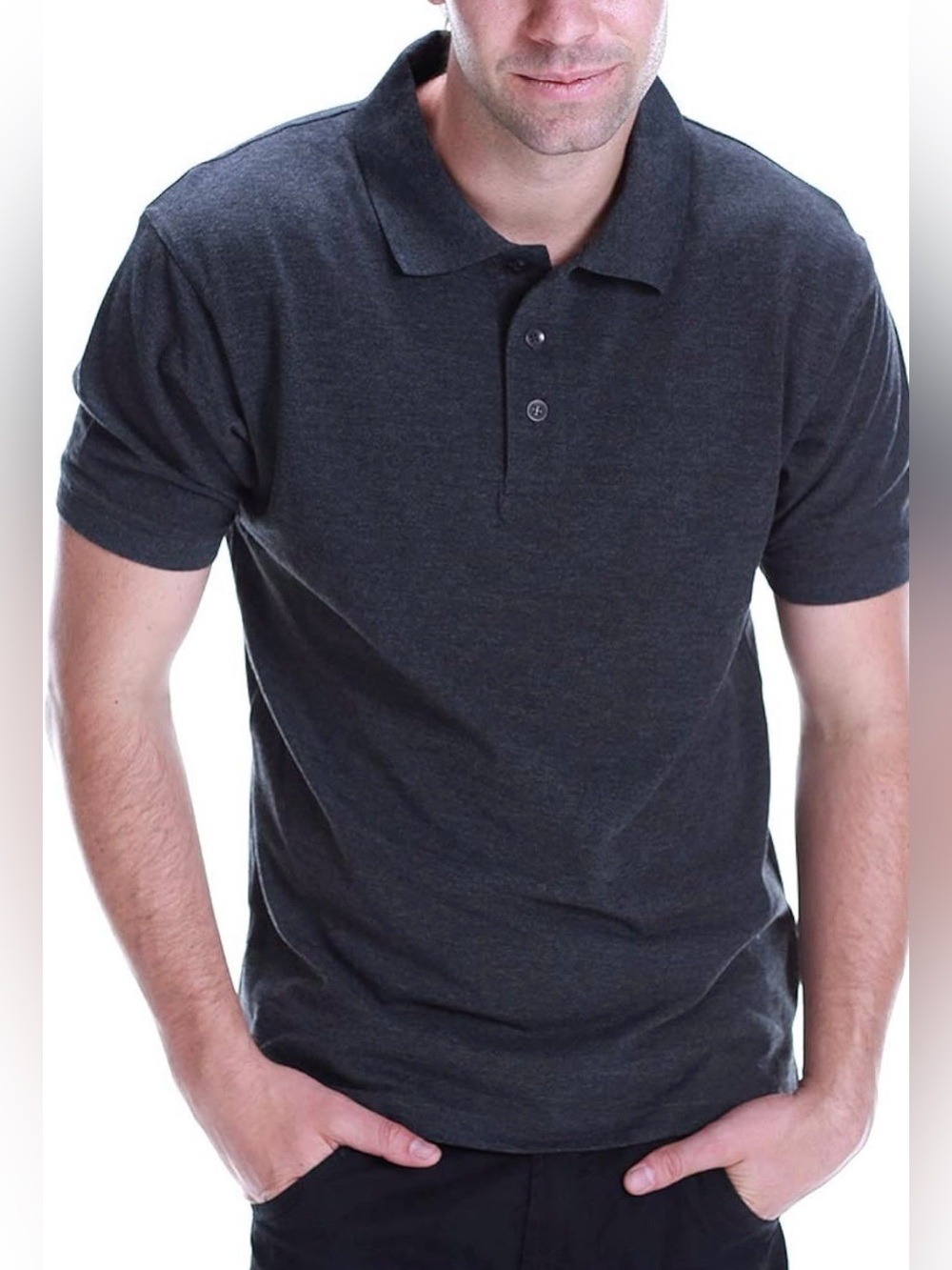 All Polo Dark Charcoal Short-Sleeve Polo